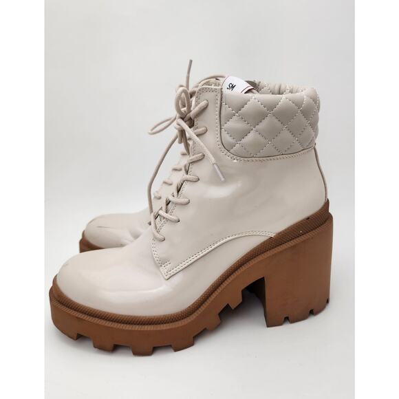 Steve Madden Chunky Boots womens 9.5 Y2K Heel platform winter boho - Picture 1 of 16